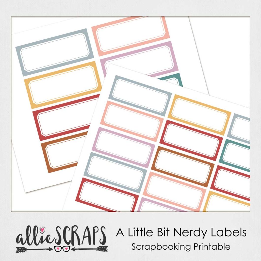 A Little Bit Nerdy | Labels - AllieScraps SHOP!