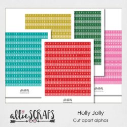 Holly Jolly | Cut Apart Alphas