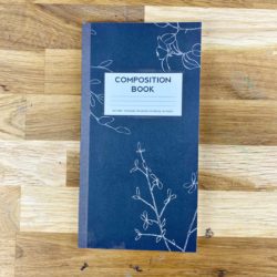 Traveler's Notebook | Dot Grid Composition Book (Dirty Chalkboard Floral)