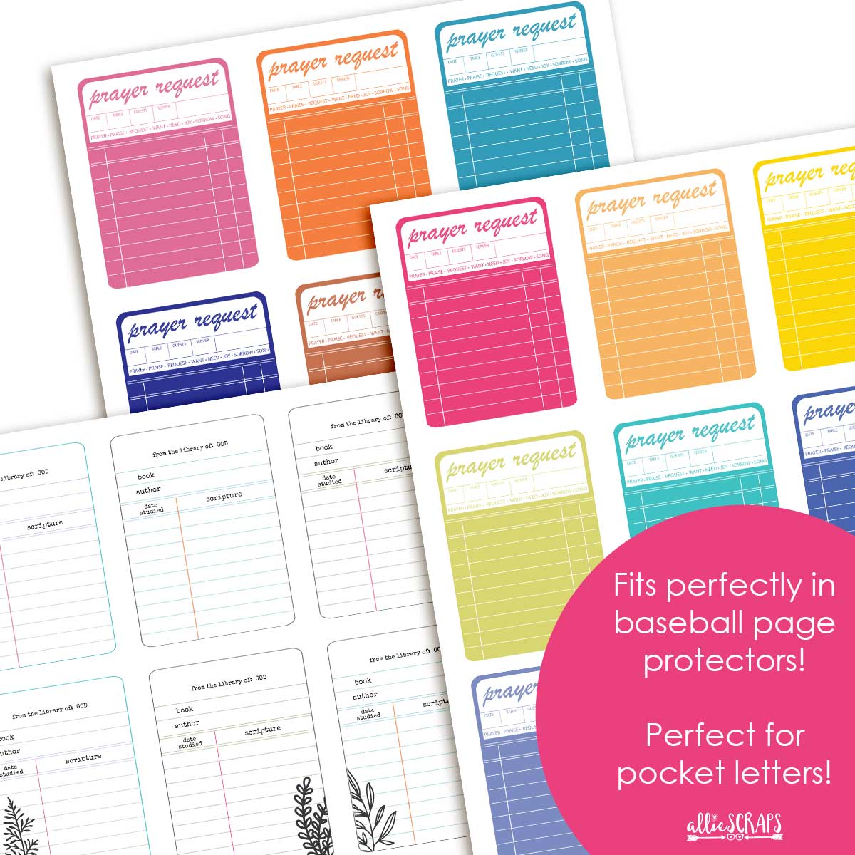 100 Days of Prayer | Pocket Letter Prayers Card Printable