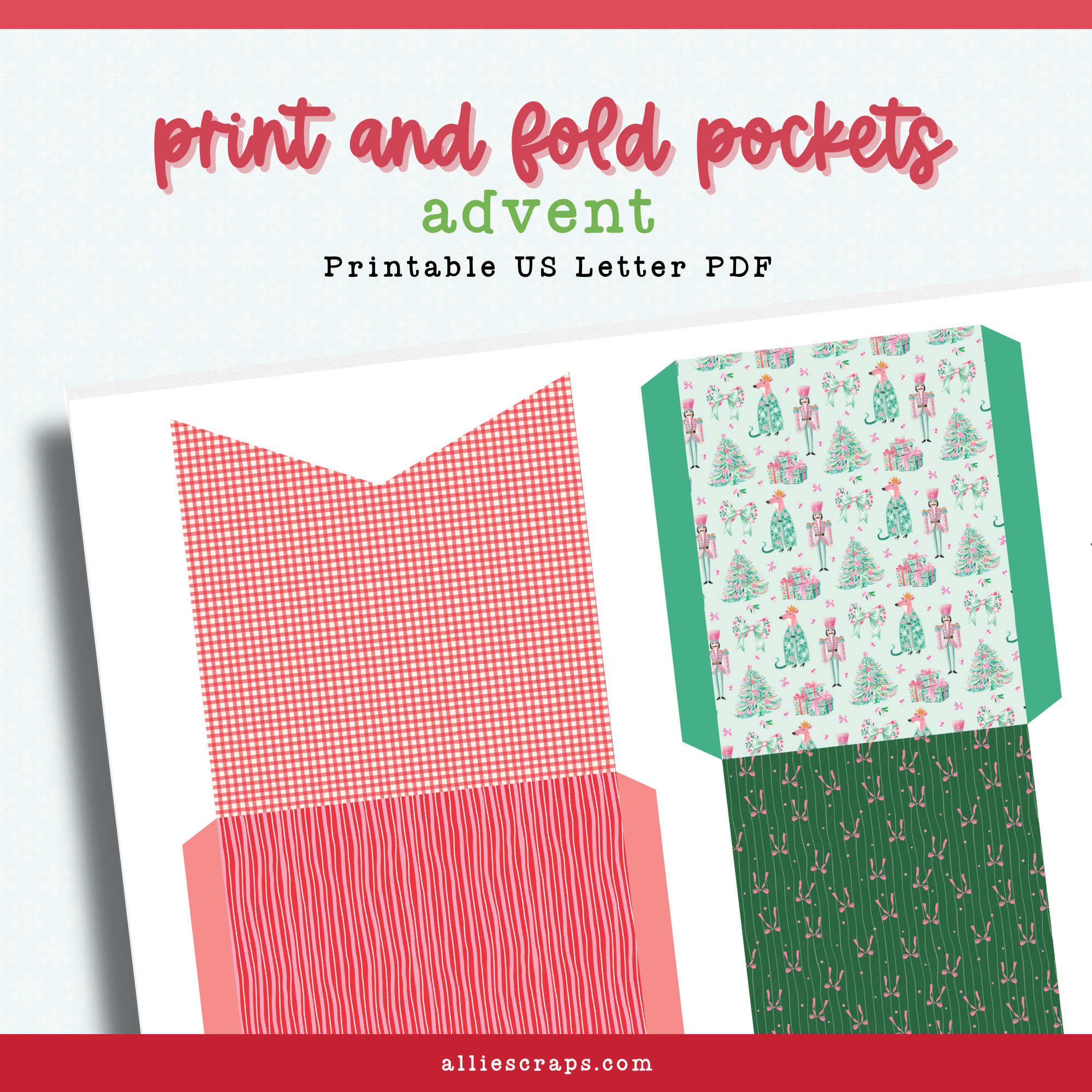 Advent | Print and Fold Pockets