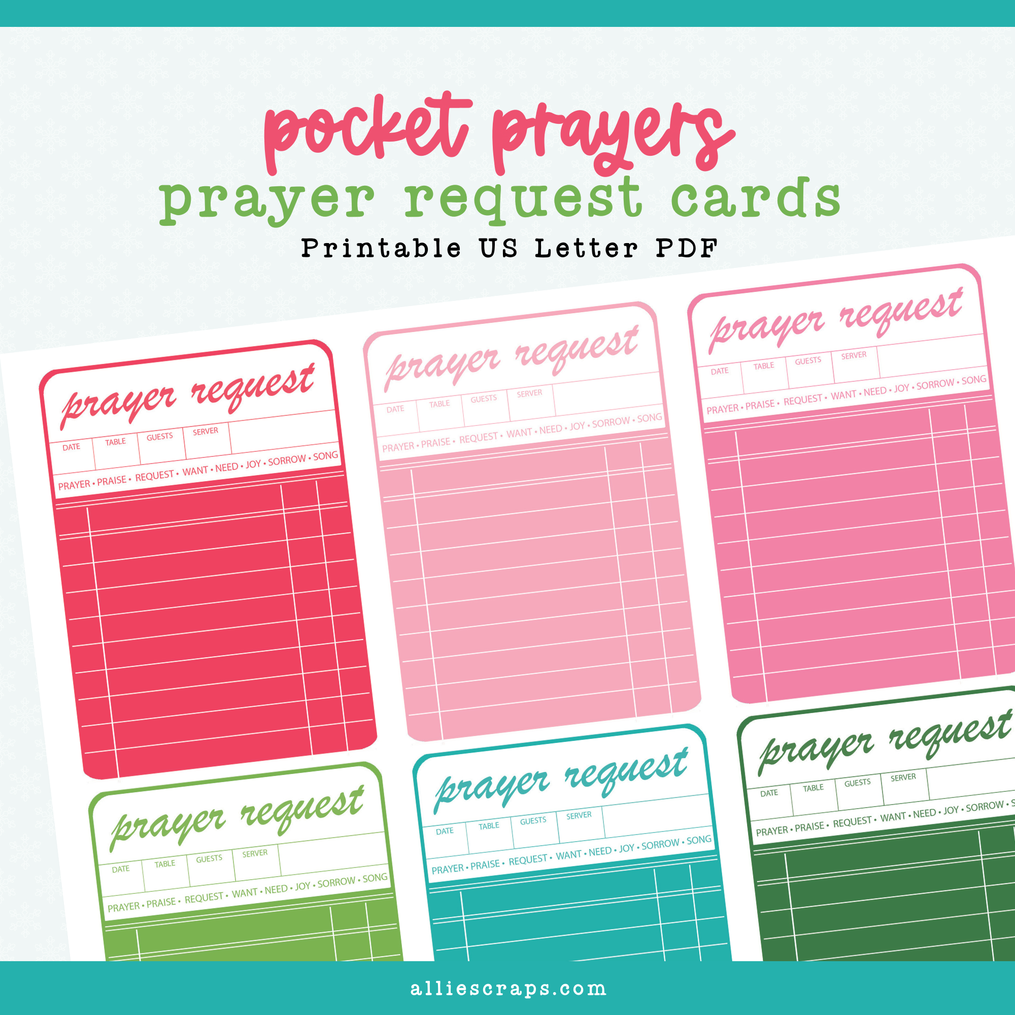 Advent 2025 | Pocket Prayers Cards Printable